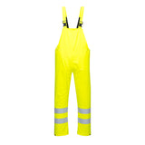 Portwest Sealtex Ultra Yellow Hi-Vis Rain Bib and Brace