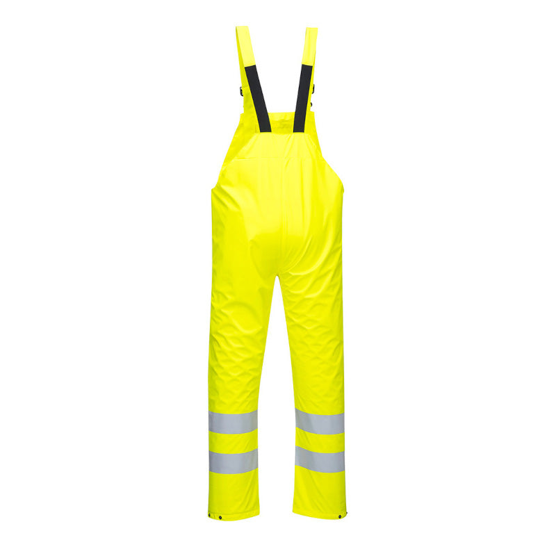 Portwest Sealtex Ultra Yellow Hi-Vis Rain Bib and Brace