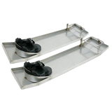 Kraft Lightweight Stainless Steel Concrete Sliders / Knee Boards (Pair)