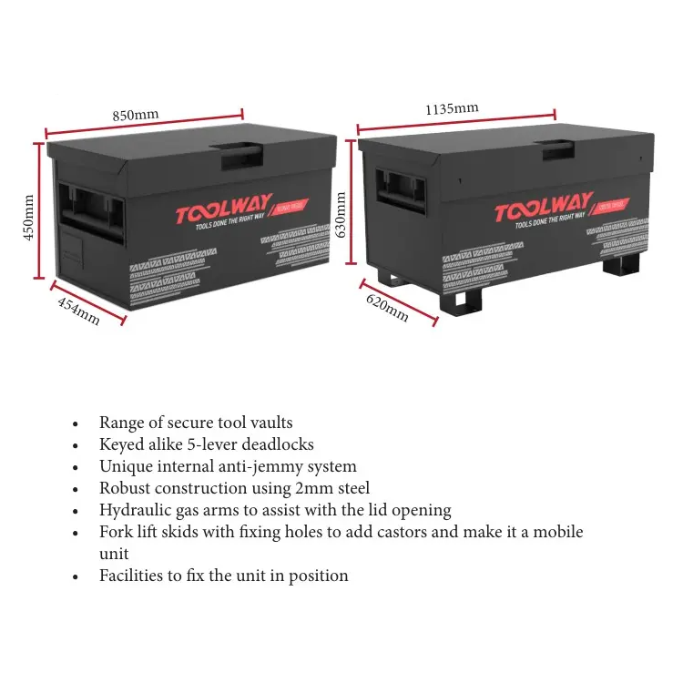 Toolway Van Box 850 x 454 x 450mm