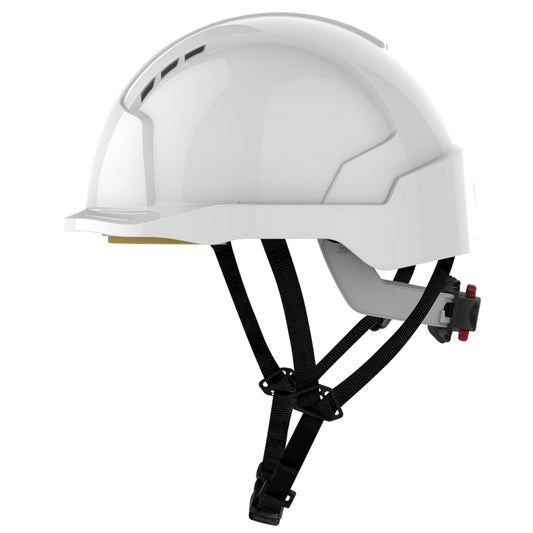 JSP EVOLite® Linesman Safety Helmet - Wheel Ratchet - Vented - White