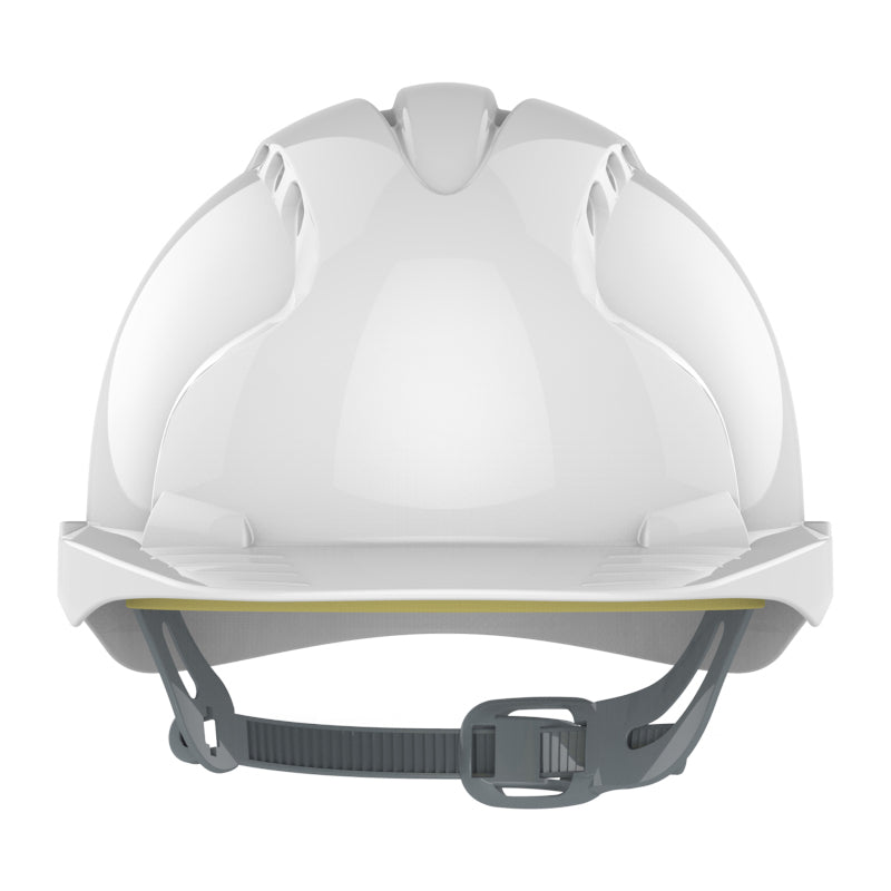 JSP EVO2 Safety Helmet - Slip Ratchet - Vented - White