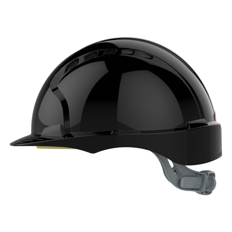 JSP EVO2 Safety Helmet - Slip Ratchet - Vented - Black