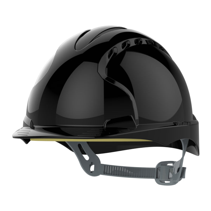 JSP EVO2 Safety Helmet - Slip Ratchet - Vented - Black