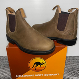 Australian Style Waxy Leather Chelsea Boot - Melbourne Brand