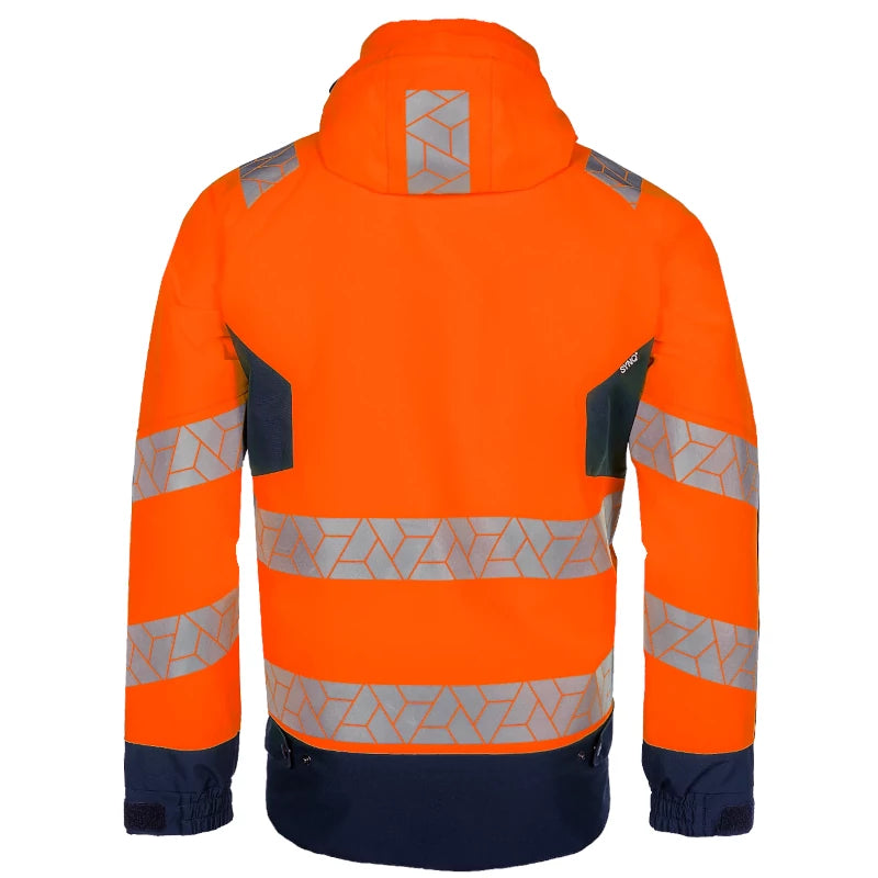 SYNQ® Sioen Beamer High-Vis Winter Bomber Jacket Orange/Navy