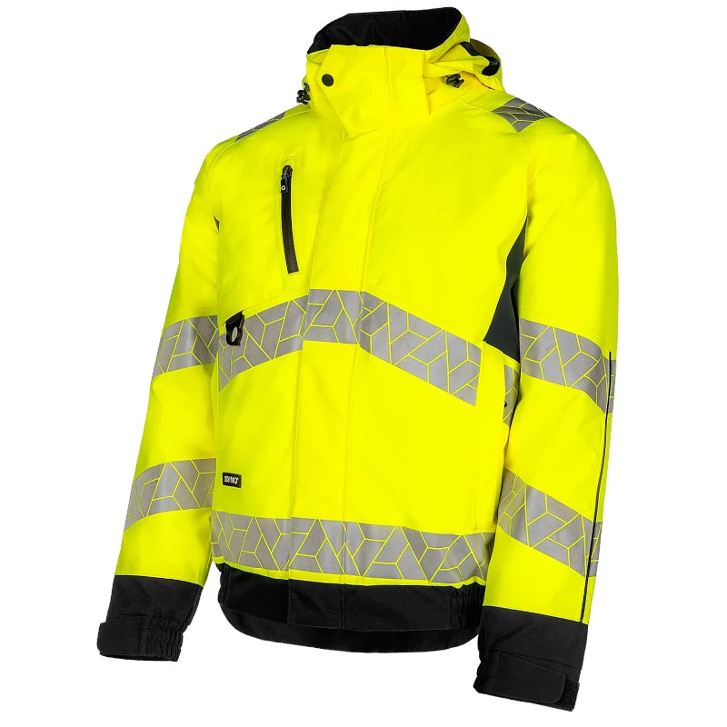 SYNQ® Sioen Beamer High-Vis Winter Waterproof Bomber Jacket Yellow/Black