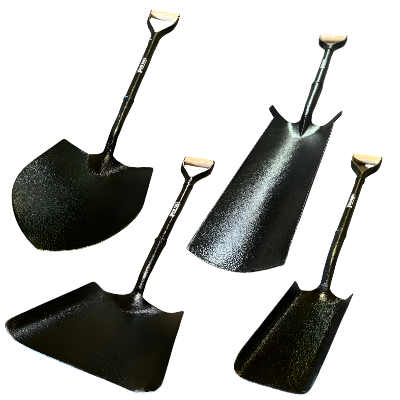 PACK OF 4 BEAR ALL STEEL SOLID SOCKET SHOVELS