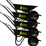 Bear Barrows Black Contractors Wheelbarrow (Pack of 4)