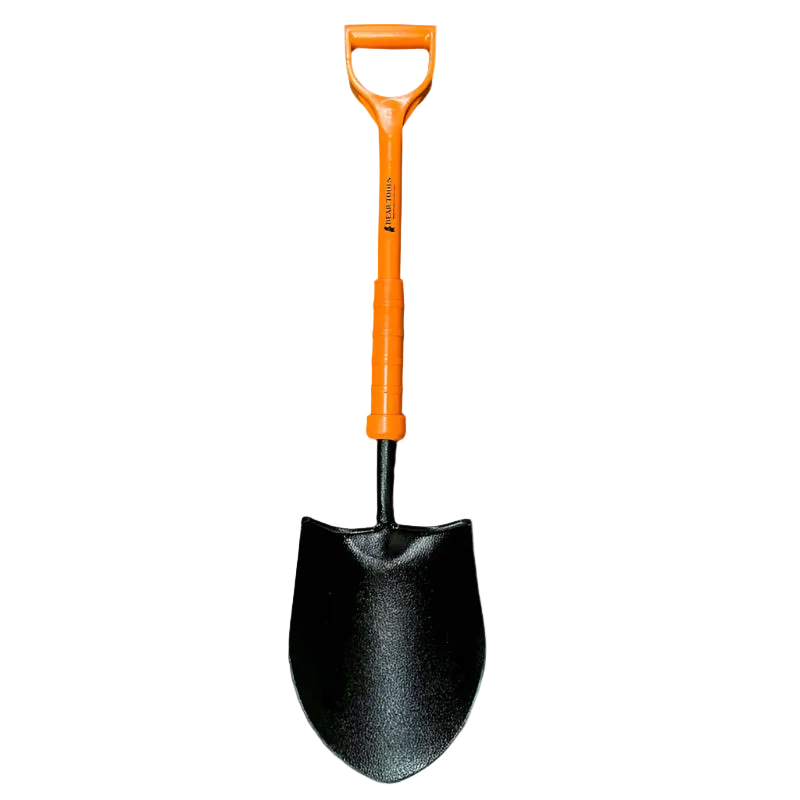 Bear Insulated Carbon Steel Solid Socket Round Mouth Shovel / General Service Shovel