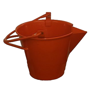 Bear Orange Steel V-Lip Tar Bucket