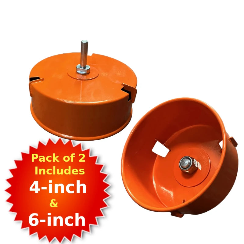 Bear 110mm (4") and 152mm (6") Pipe Chamfers (Pack of 2)