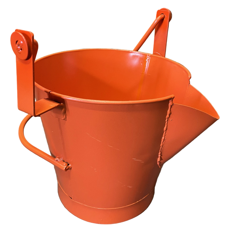 Bear Orange Steel V-Lip Tar Bucket