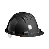 Climax Wheel Ratchet Safety Helmet Black (Pack of 10)