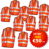 Beeswift Hi-vis Vest Orange (Pack of 10)