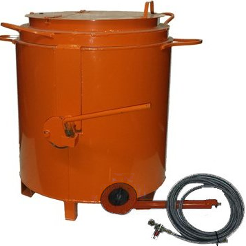 25 GALLON BITUMEN BOILER KIT WITH HOSE- REGULATOR AND BURNER