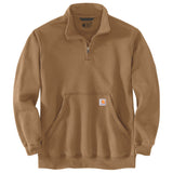 Marquette 1/4-Zip Mock-Neck Sweatshirt Brown