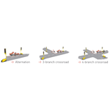 Set of 2 Tempo Temporary Traffic Lights - with Remote Control and Countdown Timer