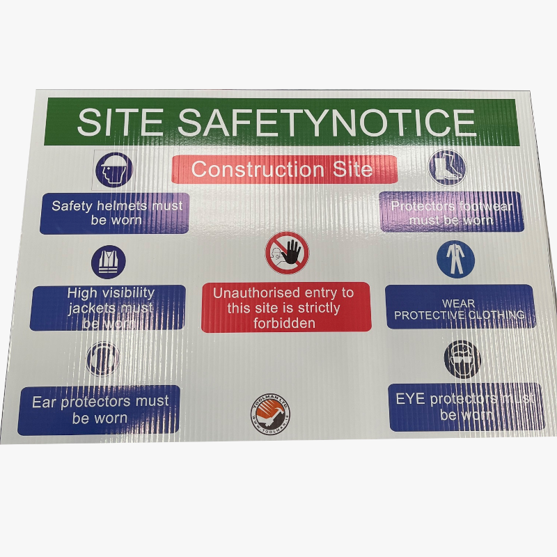 Site Safety Notice for Construction Site