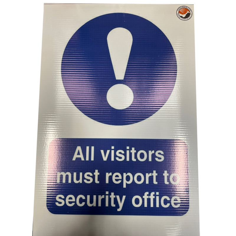 Construction Site Visitors Security Notice