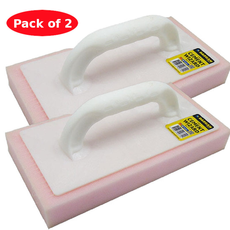 Dargan Pink Cement Sponge Float 12" x 6" (Pack of 2)