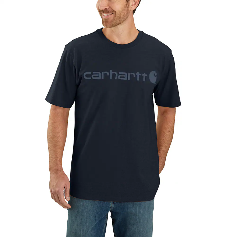 Dearborn Relaxed Logo T-Shirt Navy/Dark BLue