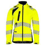 SYNQ® Deteqtor Women's Yellow/Black High-Vis Softshell Jacket, Stretch