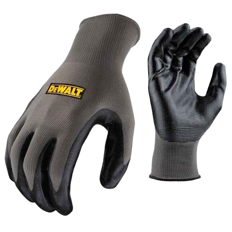 DeWalt EU Nitrile Builders Gripper Glove - Grey/Black