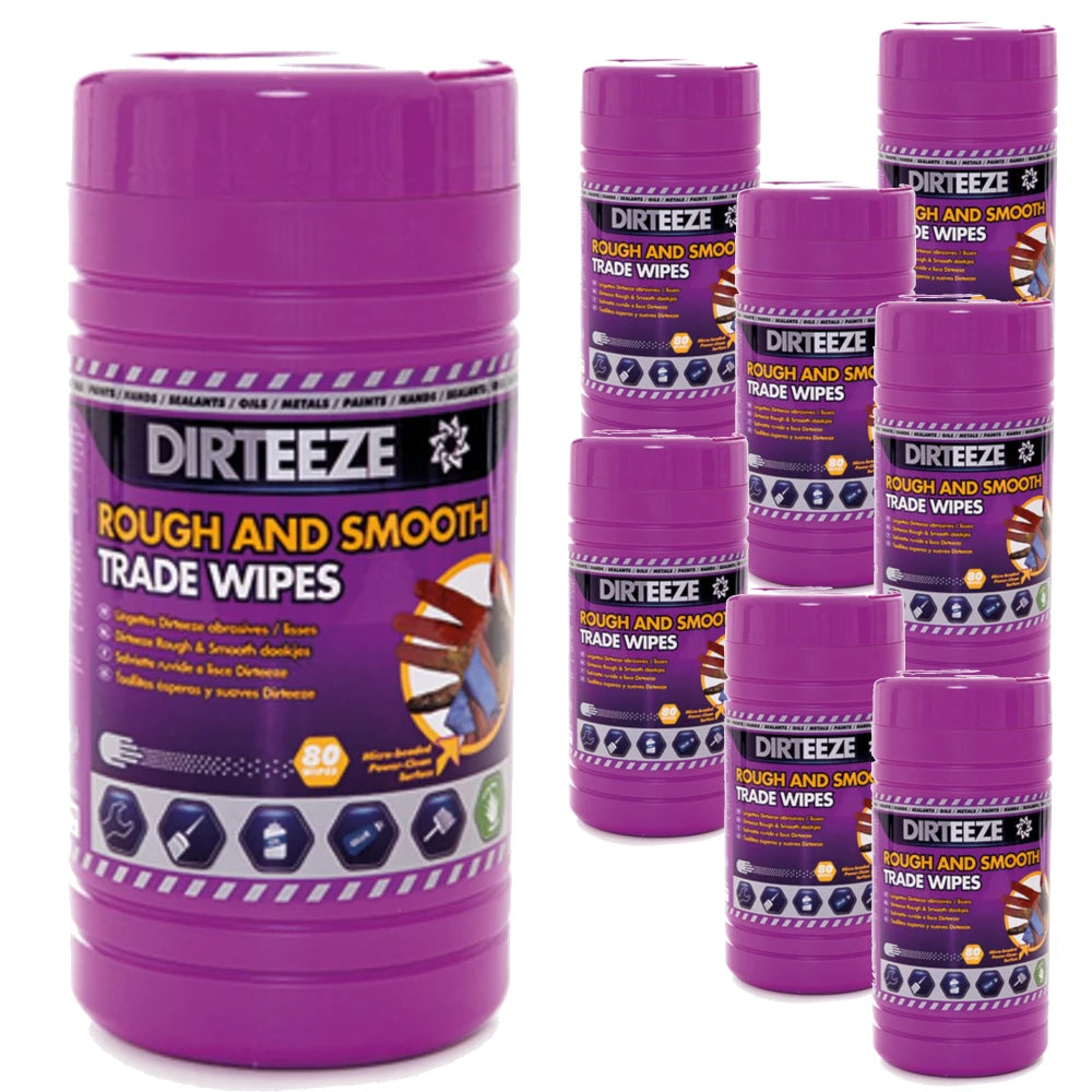 Dirteeze Rough & Smooth Trade Wipes (Box of 8)