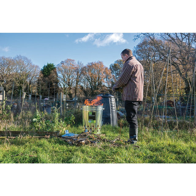 Draper Galvanised Garden Incinerator, 85L