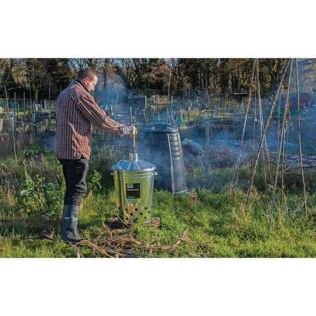 Draper Galvanised Garden Incinerator, 85L