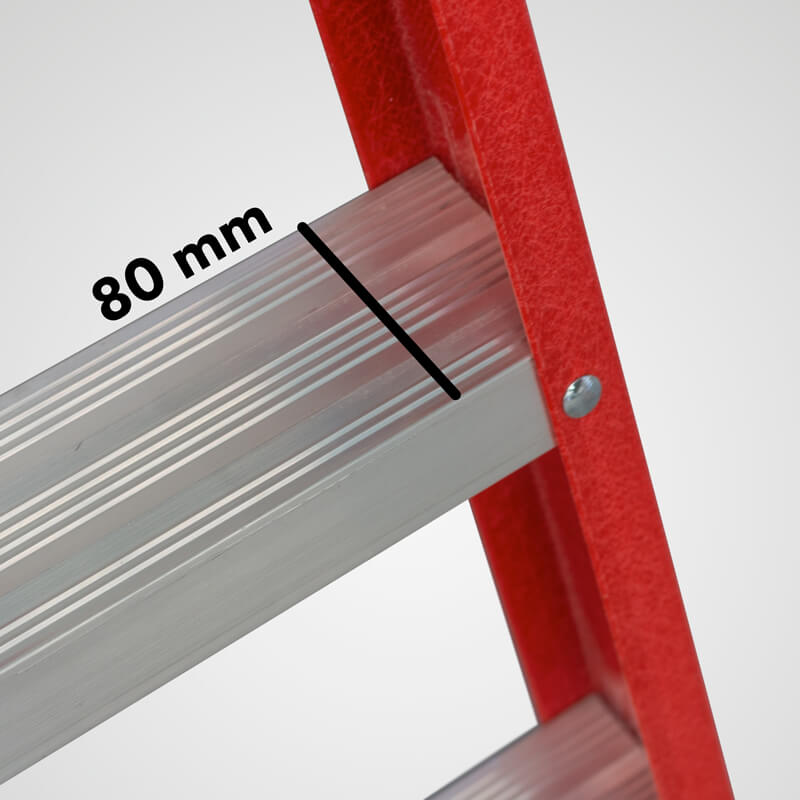 Fiberglass Electra Single-Sided Stepladder 3 steps + TopCoat