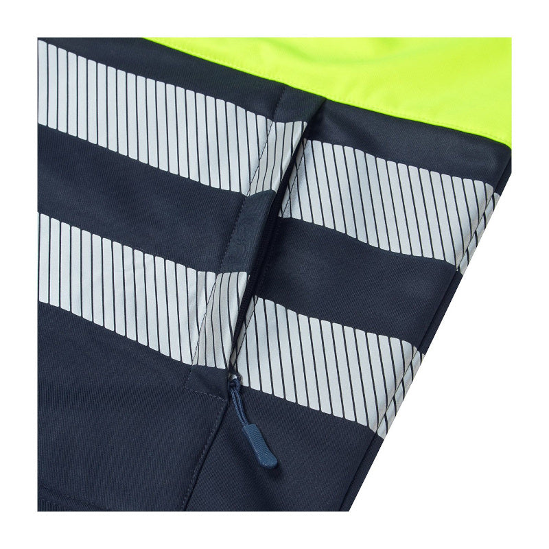 Supertouch Essentials Hi Vis Eco Coolair 2 Tone Yellow/Navy Softshell Gilet