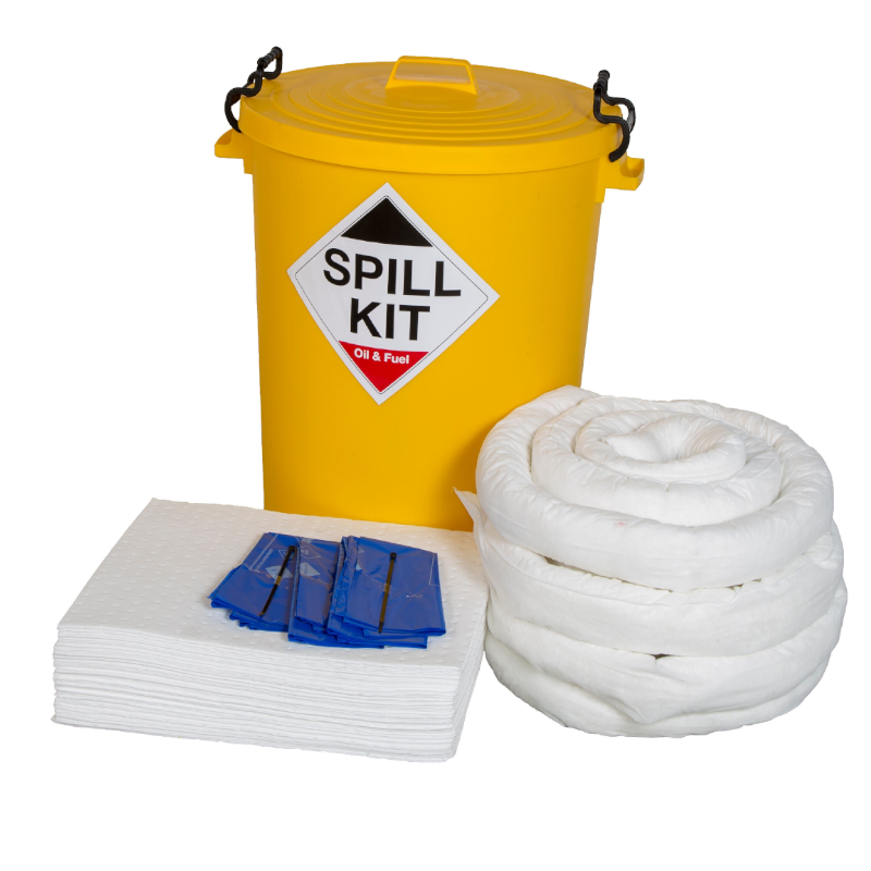 Oil and Fuel Spill Kit 90L Drum