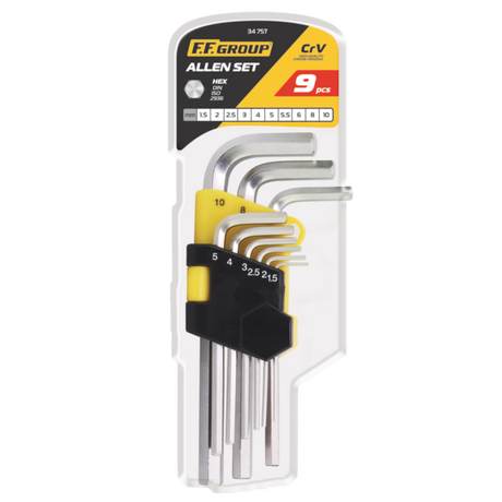 FF Group Long Hex Key Set (9 pieces)