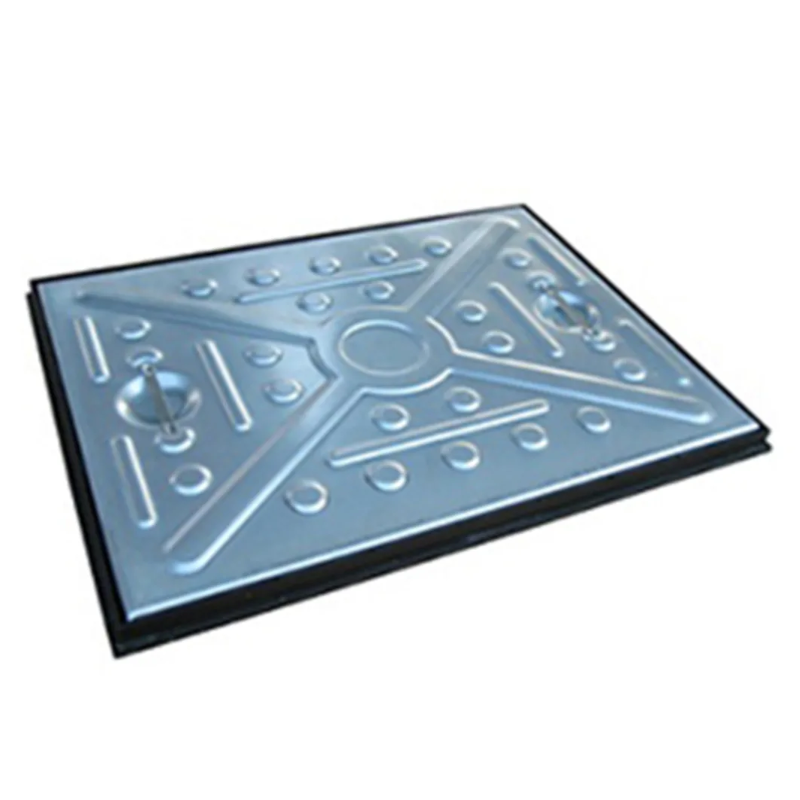 Galvanised Manhole Cover 600 x 450 x 2.5T (BLUE)