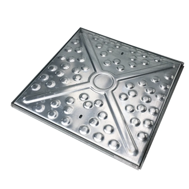 Galvanised Manhole Cover 600 x 600 x 5T (ORANGE)