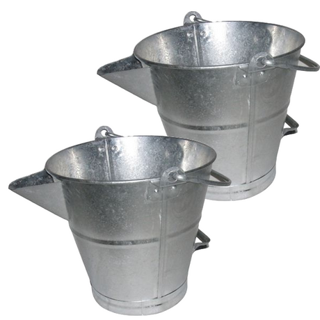 Galvanised Pouring Bucket (Pack of 2)