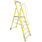 GLASSFIBRE PODIUM LADDER 6 STEP