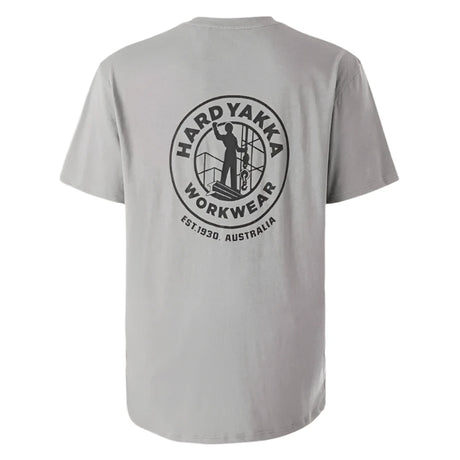 HARD YAKKA HERITAGE ICON T SHIRT GREY