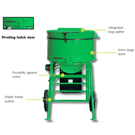 Forced Action Resin Pan Mixer 120L