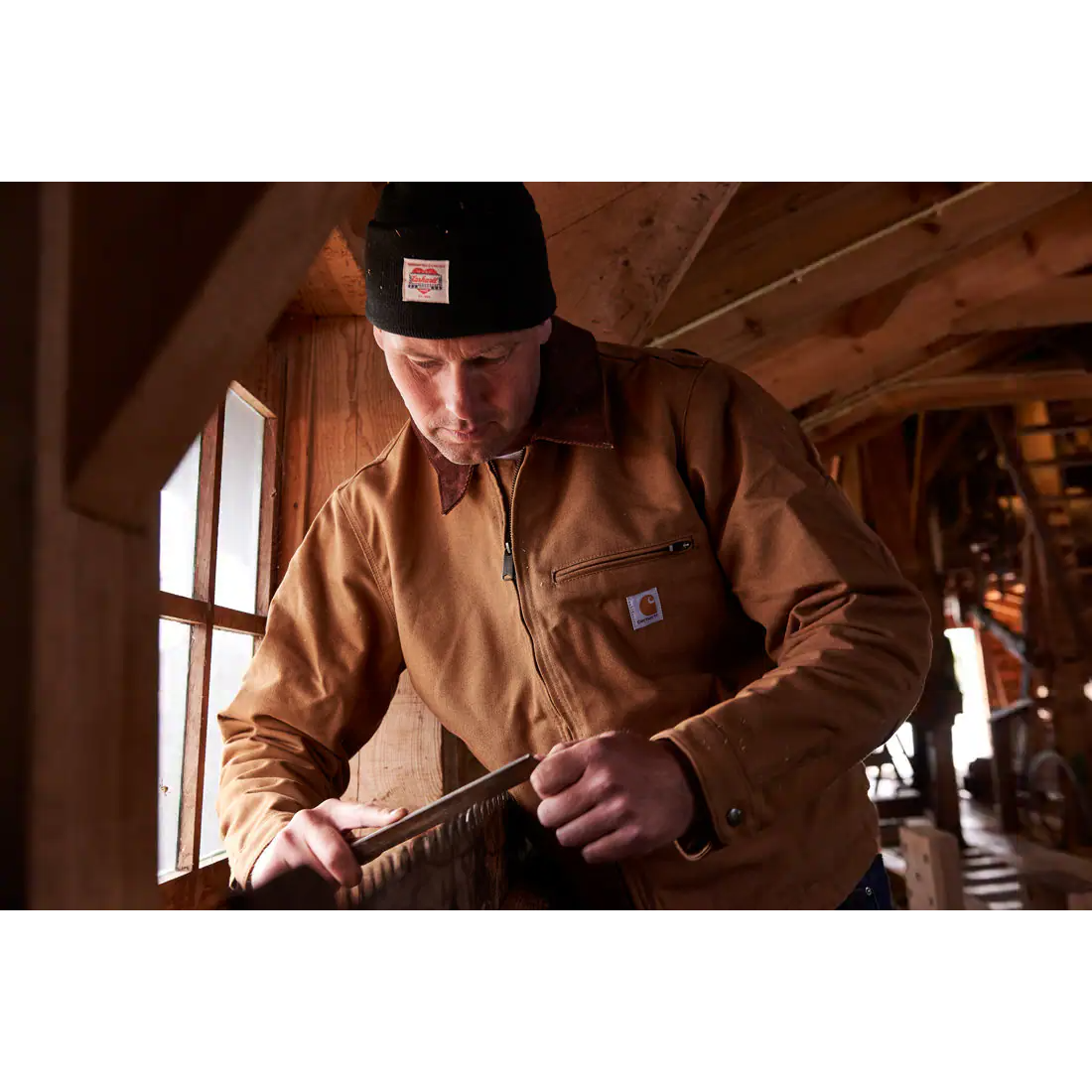Iconic J01 Duck Detroit Jacket Brown