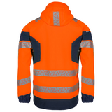 SYNQ® Jacklight High-vis Rain Jacket Orange/Navy