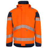 SYNQ® Jacklight High-vis Rain Jacket Orange/Navy