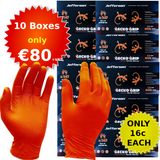 Jefferson Orange Gecko Grip Nitrile Gloves XL (10 Boxes of 50)