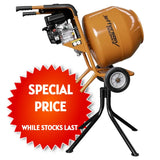 Jefferson Orange Petrol Cement Mixer 3.5HP (Loncin Engine)