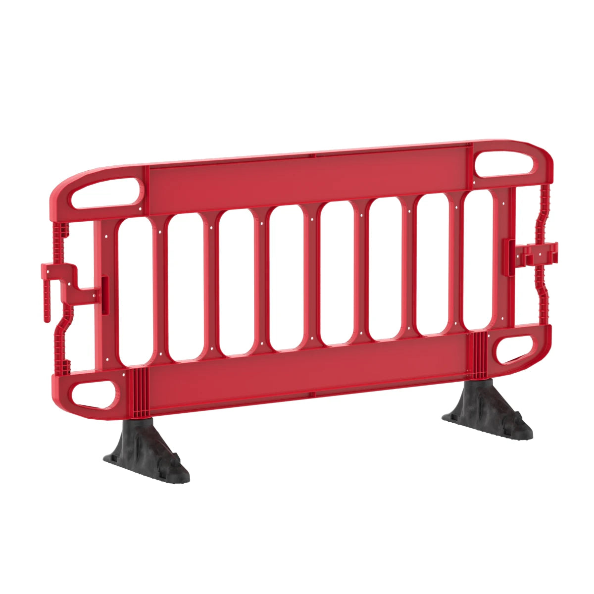 Navigator® Plus 2m Traffic Barrier with Black Anti-Trip Feet - Red