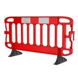 Navigator® Plus 2m Traffic Barrier with Black Anti-Trip Feet - Red