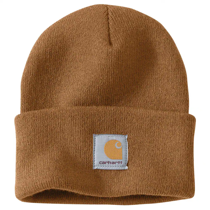 Knit Cuffed Beanie Brown