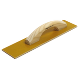 Kraft 16" x 3-1/2" Square End Laminated Canvas-Resin Hand Float with Wood Handle CF505